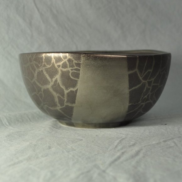 TWO signed 22 oz bowls 2007 Michael Wainwright ceramics grey (w1451) - Picture 10 of 16